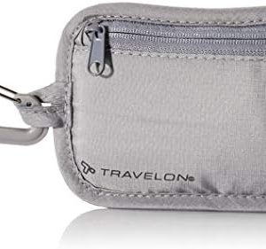 Travelon Travelon Rfid Blocking Clip Stash Pouch Travel Tote, Gray
