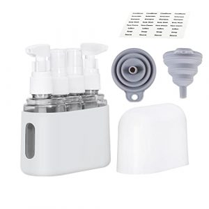 Bpluma Travel Bottles, Leak Proof Containers For Toiletries TSA Approved Airplane Accessories Kits For Liquid With Labels