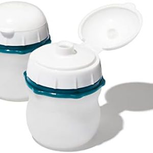OXO Good Grips Prep & Go Leakproof Silicone Squeeze Bottle - 2 Pack, White