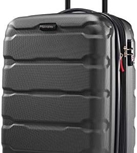 Samsonite Omni PC Hardside Expandable Luggage with Spinner Wheels, Black, Carry-On 20-Inch
