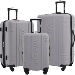Wrangler Astral Travel Luggage, Sharkskin, 3 Piece Set