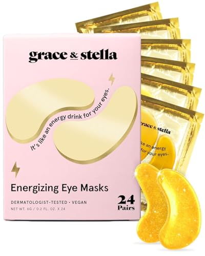 grace & stella Under Eye Mask - Gifts for Women - Travel Essentials - Reduce Dark Circles, Puffy Eyes, Undereye Bags, Wrinkles - Gel Under Eye Patches for Bridesmaid - Vegan Self Care (24 Pairs, Gold) - Image 11