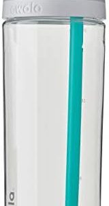 Owala FreeSip Clear Tritan Plastic Water Bottle with Straw, BPA-Free Sports Water Bottle, Great for Travel, 25 Oz, Shy Marshmallow (Pack of 1)