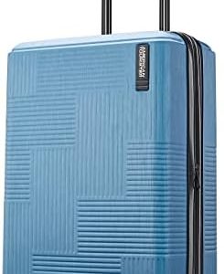 American Tourister Stratum XLT Expandable Hardside Luggage with Spinner Wheels, Blue Spruce, Carry-On 21-Inch