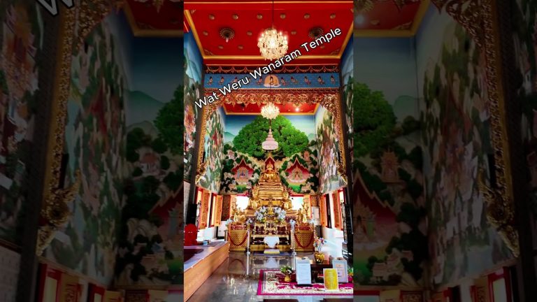 Beautiful Wat Weru Wanaram Temple: Peaceful Oasis Near Don Mueang Airport in Bangkok